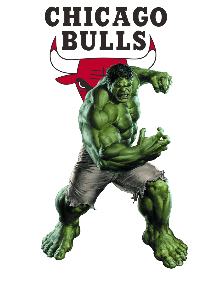 Chicago Bulls Hulk Logo vinyl decal